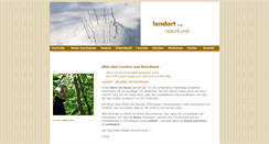 Desktop Screenshot of landart-und-naturkunst.de