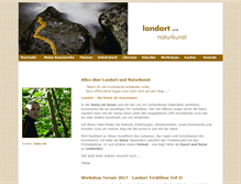 Tablet Screenshot of landart-und-naturkunst.de